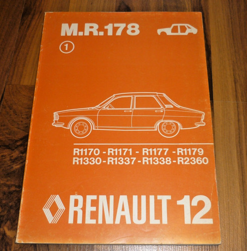 Renault reparaturhandbuch - renault, 12