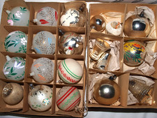 21 x alter Christbaumschmuck, aus unterschiedlicher Zeit, mundgeblasen