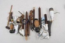 Q15L42- Konvolut Pfeifen meist Porzellankopf aus Holz und Horn