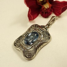 Art deco anhänger - mit, blauem