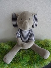 🐝  OBAIBI Elefant 26 cm sitzend Pullover gestreift Stofftier Kuscheltier  🐝