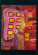 AK KUNST-POSTKARTE 1999 HUNDERTWASSER VERMISSTE & GESTOHLENE GEMÄLDE m2532