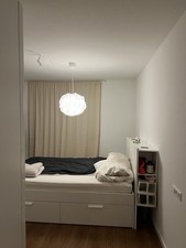 Ikea BRIMNES Bett 140x200 cm mit 4 Schubladen inkl Regalkopfteil + Lattenrost