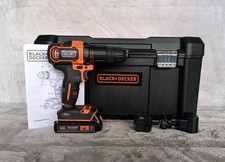 BLACK+DECKER Akku Schlagbohrschrauber Bohrer BDCHD18 18V Mit Koffer Werkzeug