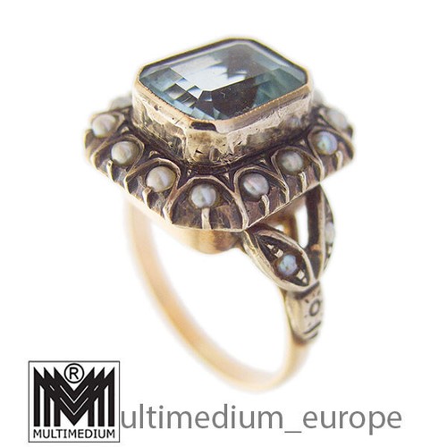 585 gelbgold aquamarin - gelbgold,