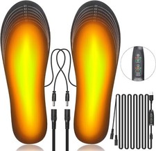 Beheizbare Schuheinlagen USB Heizsohle Einlegesohlen Fußwärmer zuschneidbar