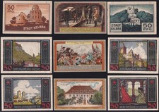 17 x Notgeld Deutschland: Sonneberg Stellingen Rossbach Wittenburg Schweinitz