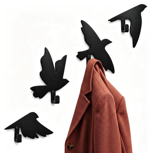 Garderobenhaken vogelmotiv - garderobenhaken,