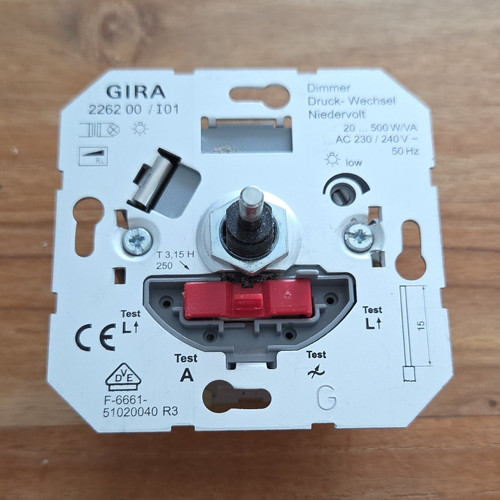 Gira dimmer einsatz 2262 - gira,