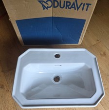 Duravit 1930 Handwaschbecken, 50 x 36,5 cm, mit Überlauf, 1 Hahnloch, 0785500000