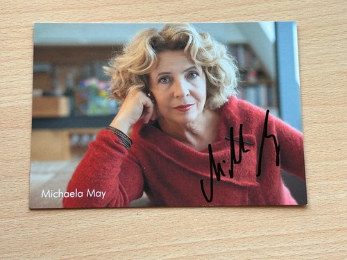 Michaela may autogrammkarte - michaela,
