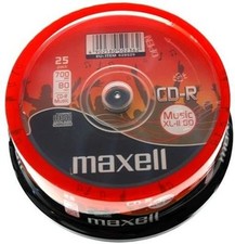 25 Maxell Rohlinge CD-R Audio