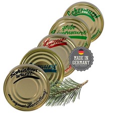Sortiment Dosenwurst 5 x 200g Dosen mit Deckel Konserven Set 5 Sorten Vorrat