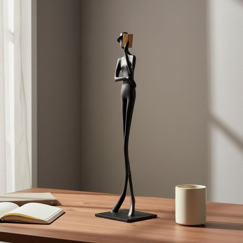 Lesende frauenfigur elegant - frauenfigur,