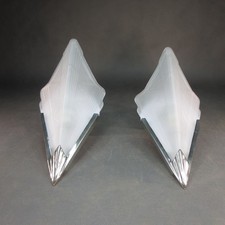 1 von 2 Art Deco Lampe Vintage Wandlampe Antik Wandleuchte Rautenmuster Glas