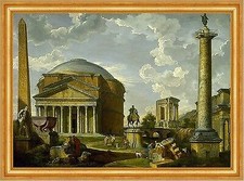 The Pantheon and other Monuments of Ancient Rome Pannini B A3 02114 Rahmen