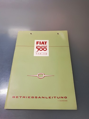 Fiat 500 betriebsanleitung - fiat,