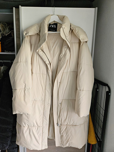 Zara damen steppmantel - zara, beige