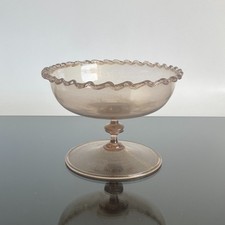 | Salviati | Murano | Fußschale mit Goldflitter |