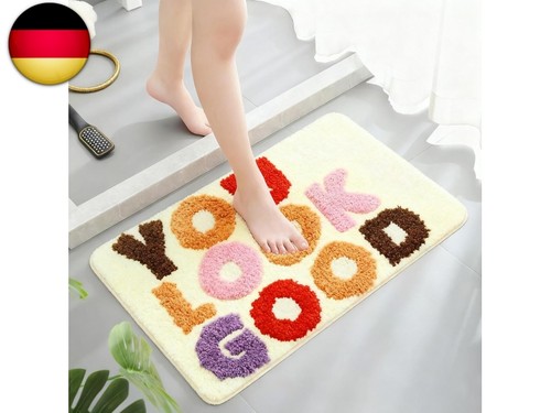 Beige badezimmerteppich bunte - badezimmerteppich,