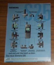 Seltene Werbung SIEMENS S25 Mobiltelefon Handy - Und doch so klein - Puzzle 1999