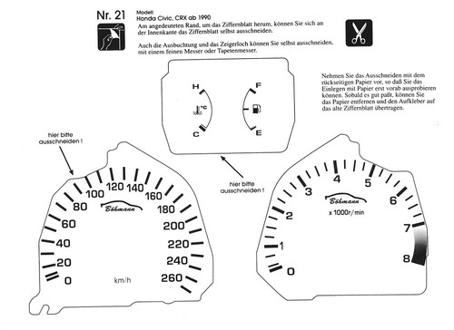 Bms racing tachofolie weiß - racing,