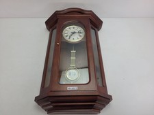 Wanduhr Uhr Westminster Quarz mit Pendel Deko Holz Haushalt 66cm #2512377