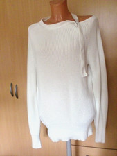 Weißer Pullover v. Marc Cain, Gr. N5, L, Neu, auch einseitig zu tragen.
