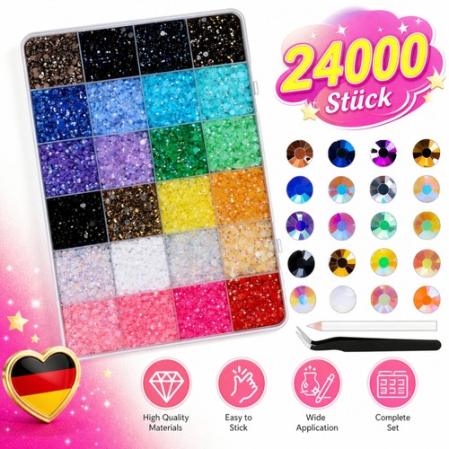 Glitzersteine selbstklebend - glitzersteine,,