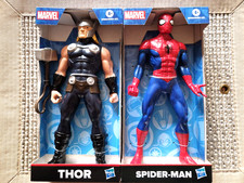 2x Marvel Superhelden 25cm Actionfiguren Thor & Spider-Man von Hasbro + Poster