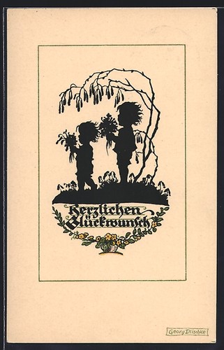 Künstler georg plischke - künstler-ak,