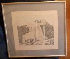 Ursula Stock, "Erscheinung am Porticus", signiert und limitiert  27/60  - 1977