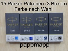 15 Parker Quink Tintenpatronen