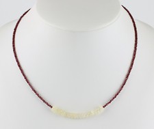 Rhodolith Granat Kette mit