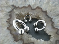 TITAN PIERCING Circular Barbell 7Stärken Brust Ohr Lippe Nase Septum Helix Intim