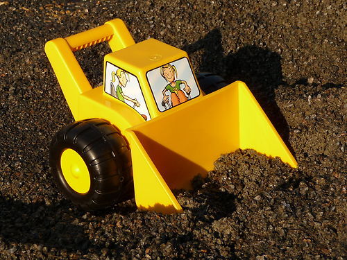 Kinder sand bulli handbagger - sand,