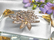 Brosche Vintage  Glassteine