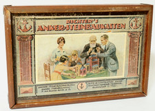 Alter Anker Richter Baukasten 2 Steinbaukasten Bausteine Steine Holzkasten 1900