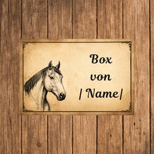 Schild pferdebox stalltafel - schild,