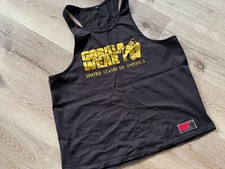 GORILLA WEAR Herren T-Shirt Ärmellos 3XL Schwarz | 10005-16