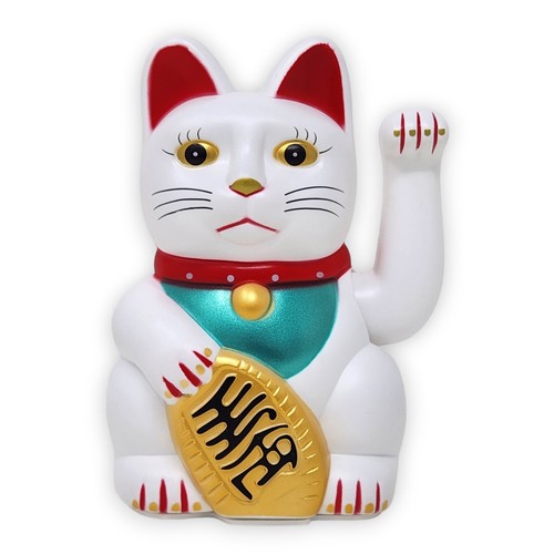 13cm glückskatze weiß - 13cm,