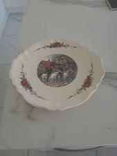 1x TORTENPLATTE OBERNAI SARREGUEMINES FRANCE H.LOUX 29 cm