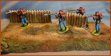 Elastolin US 7cm Bürgerkrieg  Mini Diorama
