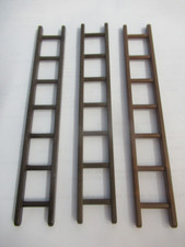 3 x Leiter kurz dunkelbraun zu
