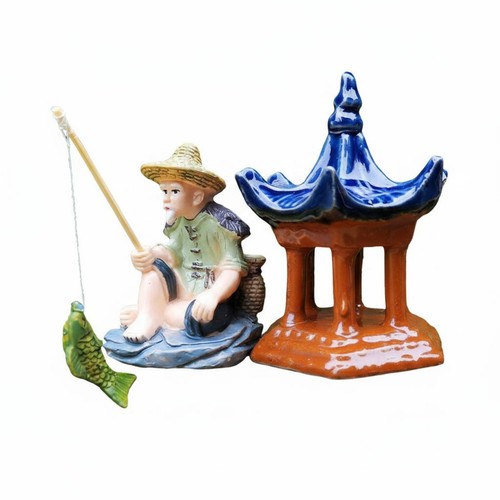 Chinesischer angler figur - chinesischer,