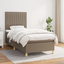 Boxspringbett mit Matratze Bettgestell Polsterbett Lattenrost Bett Stoff vidaXL