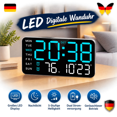 Großes display wanduhr - display,