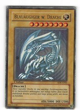 Yugioh BLAUÄUGIGER W. DRACHE , sdk-g001 Ultra Rare deutsch Played 1. Auflage