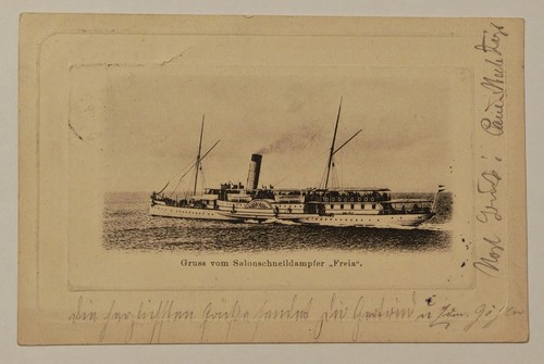 Salonschnelldampfer freia - ak,