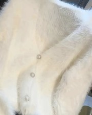 Damen Echt Kaninchenfell Weste